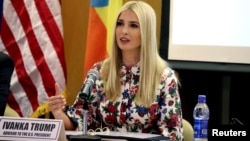 Ivanka Trump attends the African Women's Economic Empowerment Dialogue meeting at the United Nations Economic Commission for Africa (UNECA) headquarters, in Addis Ababa, April 15, 2019. 