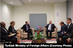 Dışişleri Bakanı Mevlüt Çavuşoğlu, BM Genel Sekreteri Ban Ki Moon’un, Kıbrıs Özel Danışmanı Espen Barth Eide ile