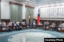 台湾总统蔡英文会见欧洲议会议员访问团（照片来源：台湾总统府）