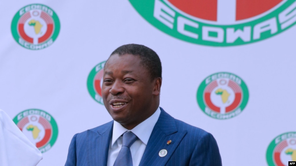 Le président togolais Faure Gnassingbé lors d'un sommet à Abuja, le 16 décembre 2017.