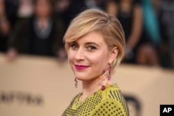 Aktris Greta Gerwig saat menghadiri ajang Screen Actors Guild Awards 2018 (Dok: Jordan Strauss/Invision/AP)