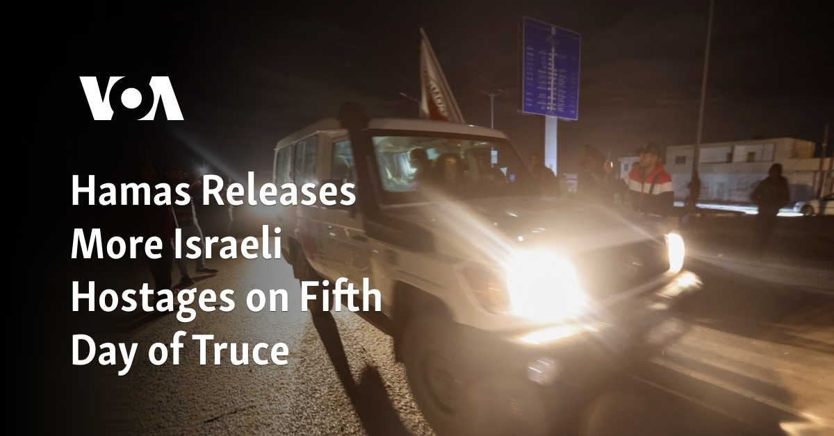 Israel, Hamas Releases Hostages, Prisoners On Fifth Day Of Truce