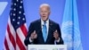 El presidente de EE. UU., Joe Biden, ofrece una conferencia de prensa el martes 2 de noviemre de 2021 en Glasgow, Escocia, durante la Cumbre Climática COP26.