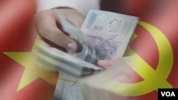 The exchange rate of Vietnam's currency has fallen against the U.S. dollar. Several other Asian currencies have seen their value decrease this year.