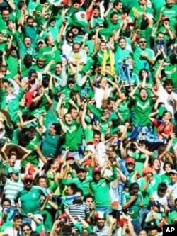 The Agraz couple are going to be joining an estimated 25,000 Mexican fans at Africa's first football World Cup