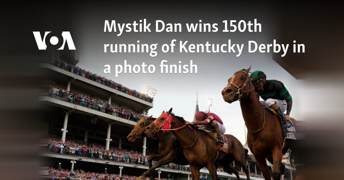 Mystik Dan wint de 150e editie van de Kentucky Derby in een fotofinish