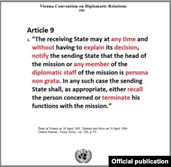 Article 9 of the Vienna Convention on Diplomatic Relations