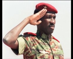 Thomas Sankara em Ouagadougou, Burkina Faso