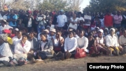 Part of the crowd that attended the Itai Dzamara prayer rally. (Photo: Courtesy Occupy Africa Unity Square)