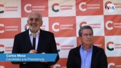 Carlos Mesa reconoce victoria de su candidato rival a la presidencia de Bolivia