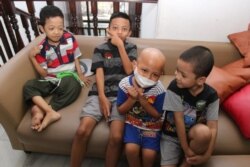 Anak-anak yang sedang menjalani perawatan kanker tinggal sementara di rumah singgah Yayasan Onkologi Anak Indonesia, September 2019. (Foto: Yayasan Onkologi Anak Indonesia)