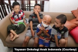 Anak-anak yang sedang menjalani perawatan kanker tinggal sementara di rumah singgah Yayasan Onkologi Anak Indonesia, September 2019. (Foto: Yayasan Onkologi Anak Indonesia)