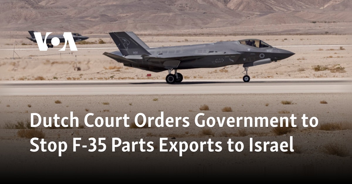 Dutch Court Orders Government to Stop F-35 Parts Exports to Israel 