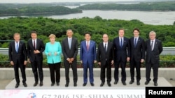 Grupna fotografija lidera G7 na samitu u japanskom gradu Ise Šima