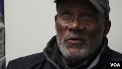 “A lot of us out here that can’t vote honestly feel in our heart that we are just existing,” says John, a former convict from New York. (R. Taylor/VOA)