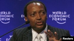 Patrice Motsepe, Executive Chairman, African Rainbow Minerals, South Africa, attends a session at the World Economic Forum (WEF) in Davos, January 30, 2009. 