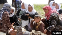 Kurdên Êzîdî ku di 8ê Nîsanê de li nêzîkî Kerkûkê hatibûn berdan