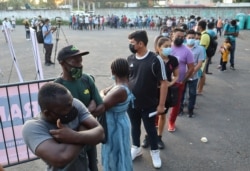 Los migrantes haitianos han copado la capacidad de trabajo del procesamiento de asilo en Monterrey, México.