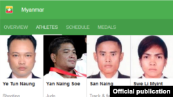 San Naing and Swe Li Myint- Rio Olympic Myanmar Team