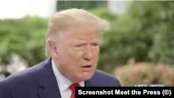 Президент США Дональд Трамп у інтерв'ю для NBC Meet the Press 23 червня, 2019