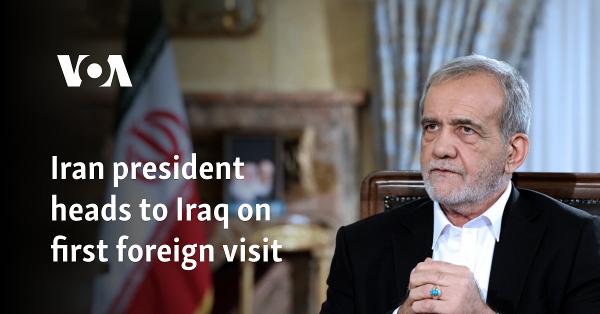 Iran president heads to Iraq on first foreign visit