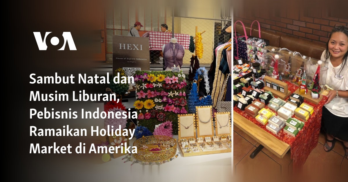 Sambut Natal dan Musim Liburan, Pebisnis Indonesia Ramaikan Holiday Market di Amerika