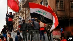 Manifestations à Bagdad en Irak le 3 décembre 2019.