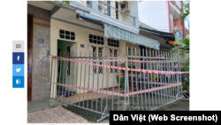 Hộ dân ở Đà Nẵng bị chính quyền dùng rào sắt khoá kín nhà vì không tuân thủ quy định cách ly COVID-19.