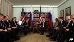 Закрытая встреча Джо Байдена и Сергея Лаврова в Мюнхене, Германия. 2 фефраля 2013 года
