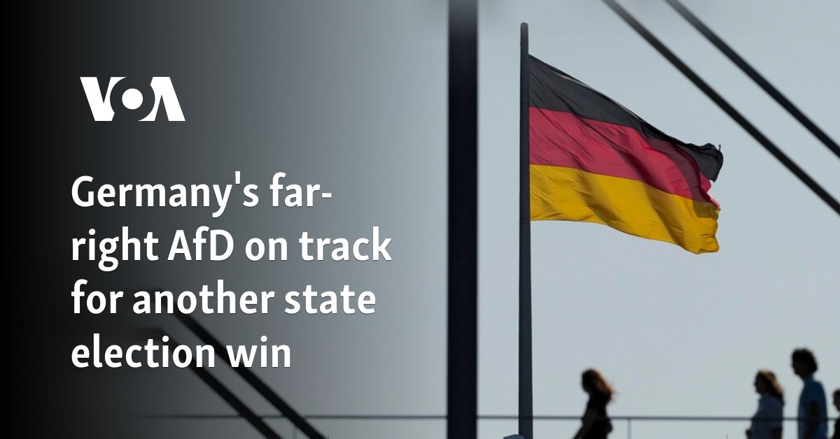 Germany's far-right AfD on track for another state election win