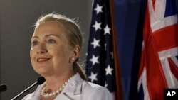 Menteri Luar Negeri Amerika Serikat, Hillary Clinton (Foto: dok). Menlu Clinton mengumumkan akan memberikan dana bantuan tambahan bagi korban konflik Suriah, Rabu (14/11).