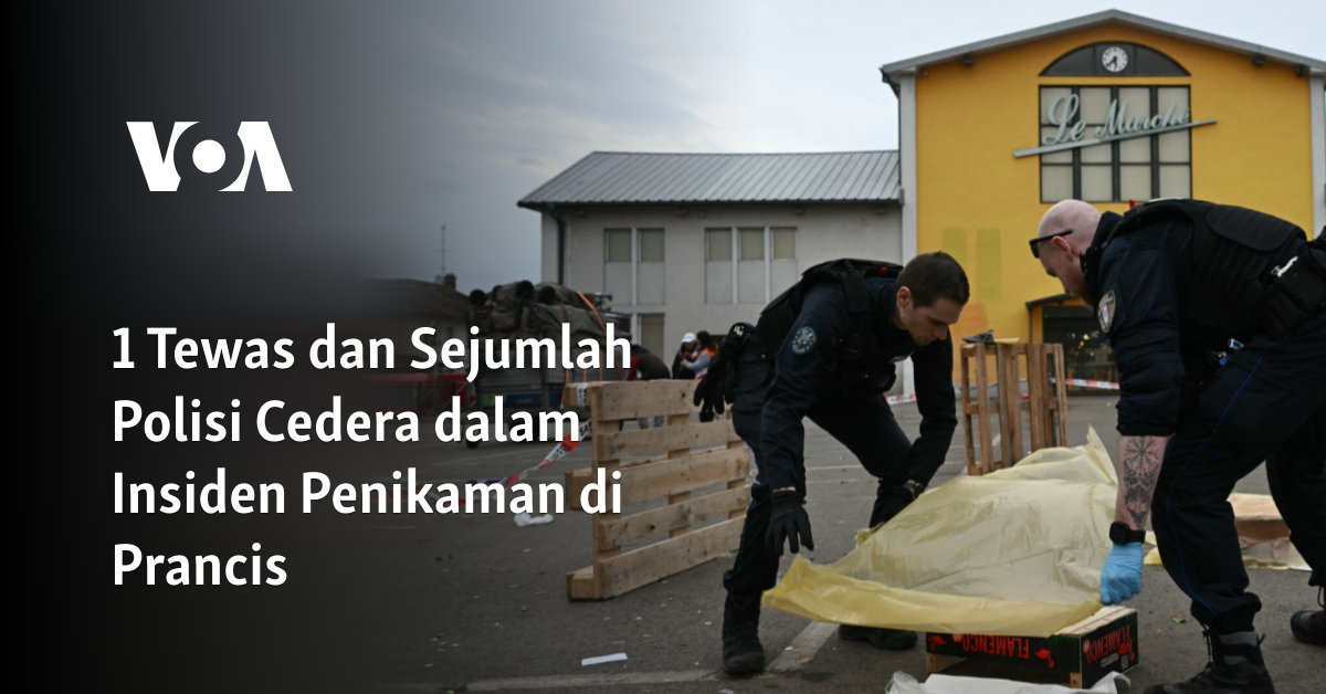 1 Tewas dan Sejumlah Polisi Cedera dalam Insiden Penikaman di Prancis