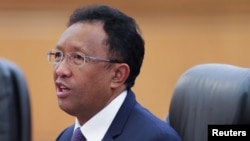 Le président malgache Hery Rajaonarimampianina, 27 mars 2017. 