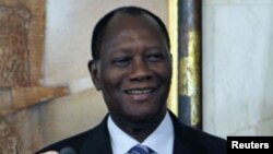 Le président Ouattara de la Cote d'Ivoire