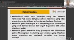 Sekretaris Badan Pengurus Filantropi Indonesia, Hamid Abidin mendesak peninjauan dan revisi Permensos Nomor 8 tahun 2021 (Foto : VOA/Yoanes).