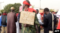 Une manifestation de l'opposition à Dakar, Sénégal, 9 février 2018.