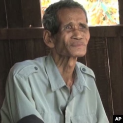 Seventy-one-year-old Som Chhorm denies allegations that he was a low-level Khmer Rouge official responsible for atrocities in the 1970s.