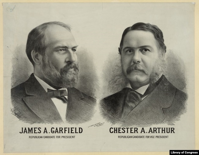 James A. Garfield Republican candidate for president - Chester A. Arthur Republican candidate for vice president. (Library of Congress)