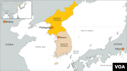 North Korea, South Korea and Japan