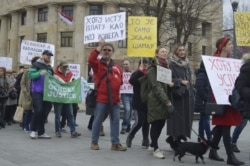 Osmomartovski marš 'Šutnja nas ne štiti' Banja Luka