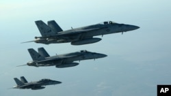 Mideast Syria US Airstrikes