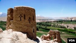 عکس آرشیف - نمایی از یک برج در شهر تاریخی غلغله ولایت بامیان