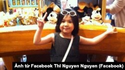 Bé Lê Thị Nhật Linh (Ảnh Facebook Thi Nguyen Nguyen).