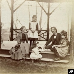 The Clemens family in Hartford, Connecticut in 1884.