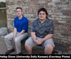 Jack Bergeson (right) and his running mate Alexander Cline.