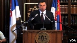 Dejan Šoškić, bivši guverner Narodne banke Srbije na konferenciji za novinare, 2. avgust 2012.
