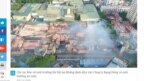 Khu nhà kho Công ty Bóng đèn Phích nước Rạng Đông bị phá hủy do vụ cháy hôm 28/8/2019