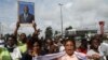 Des soutiens de Laurent Gbagbo à Abidjan, le 1er septembre 2020.