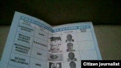 Marked Ballot