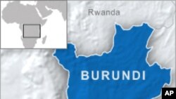 Ramani ya Burundi.